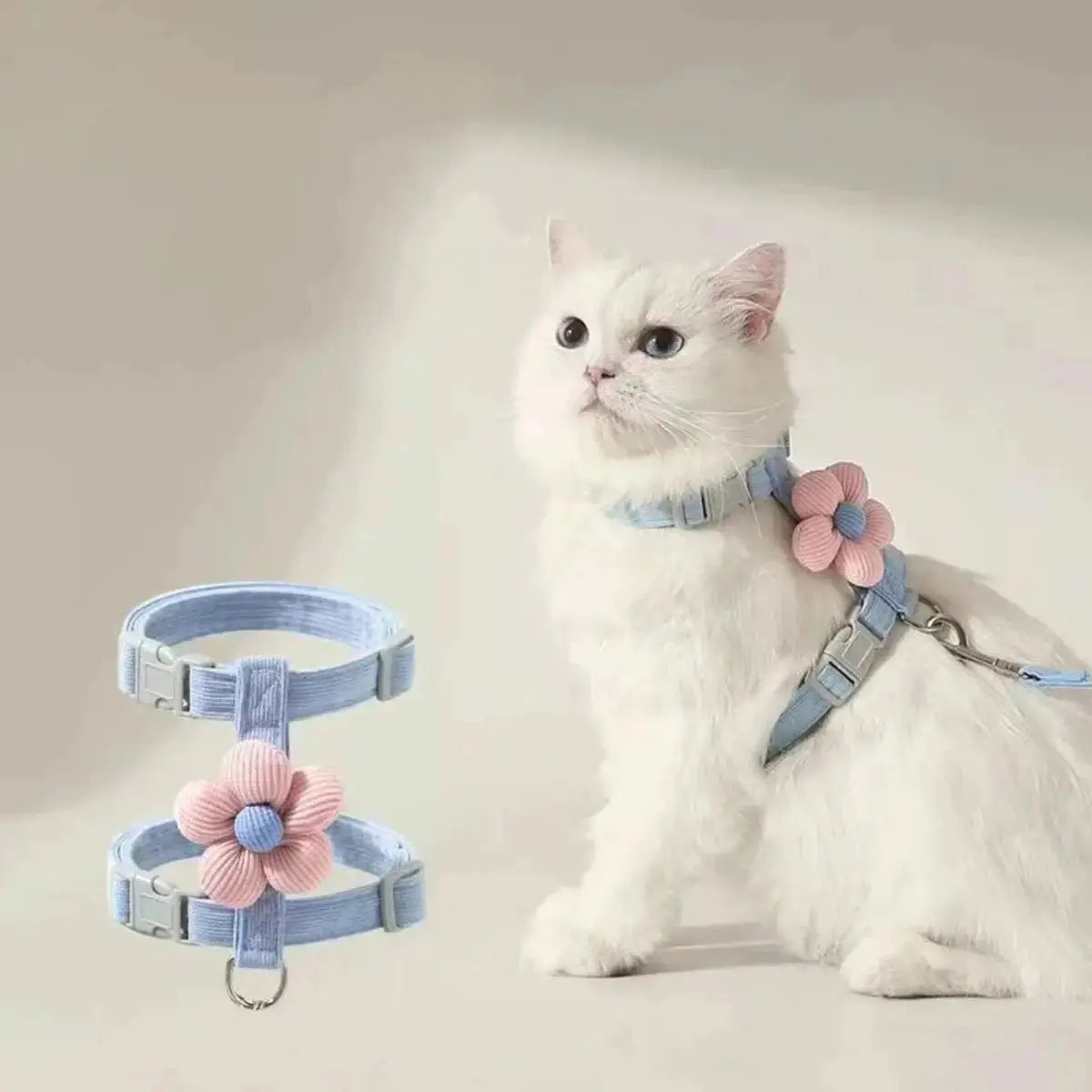 Cat Harness and Leash Sets Adjustable Dog Harness for Small Dog Leash Breashable Pet Harness Out Walking Dog Strap CobraDobra