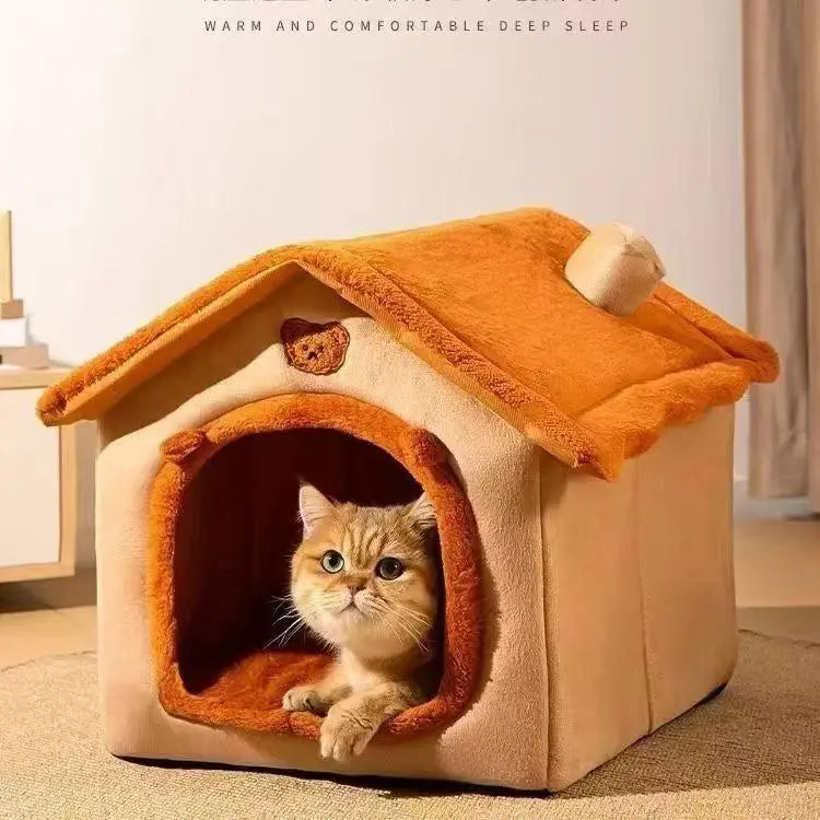All Season Dog House Style Bed - Removable Washable CobraDobra