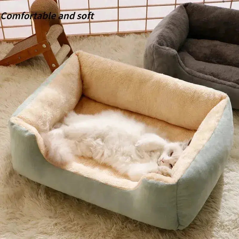 Bed for Cats Pet Products Cushions Kitten Winter Accessories Dog All Houses Supplies Things Accessory Habitats Basket House Beds CobraDobra