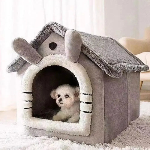 All Season Dog House Style Bed - Removable Washable CobraDobra