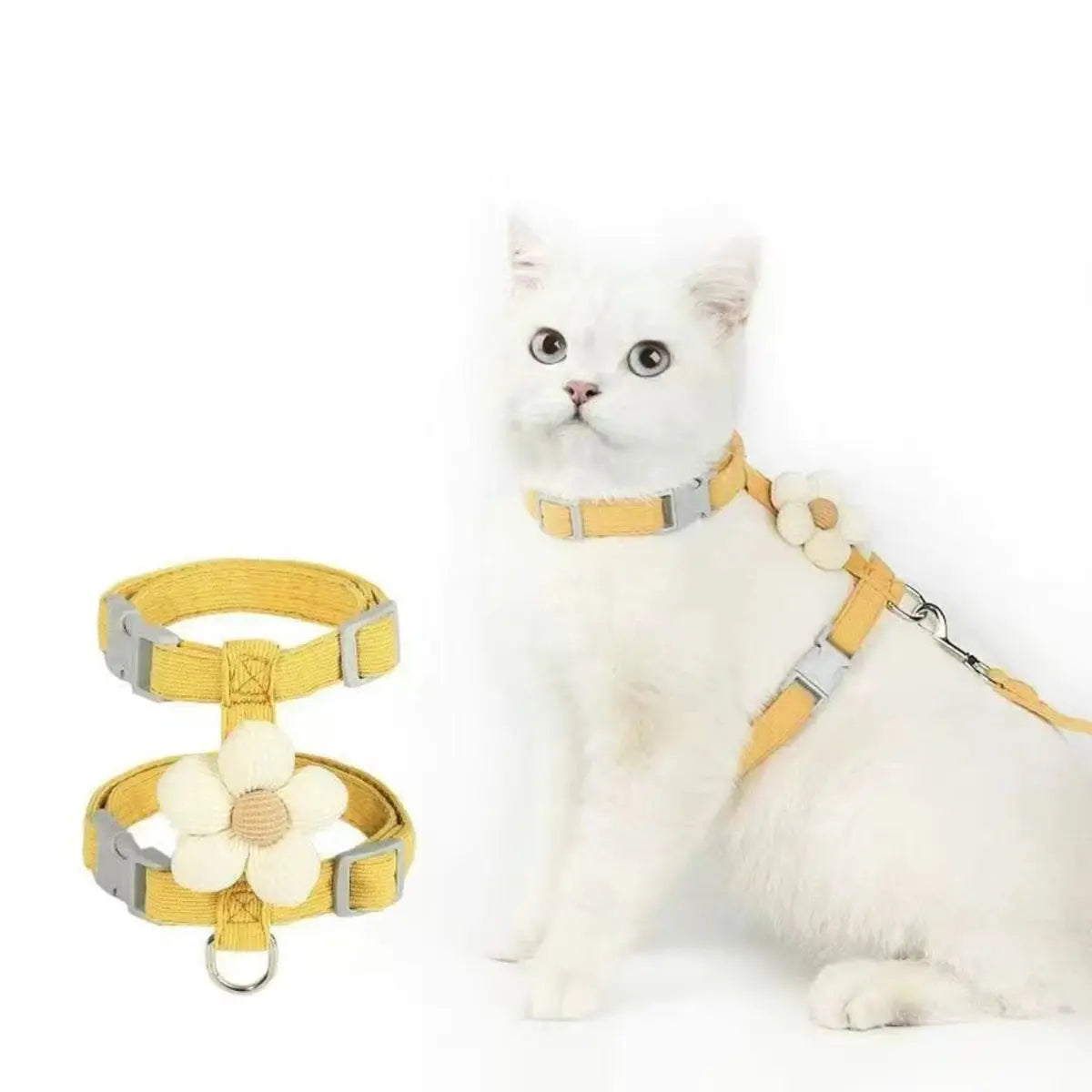 Cat Harness and Leash Sets Adjustable Dog Harness for Small Dog Leash Breashable Pet Harness Out Walking Dog Strap CobraDobra