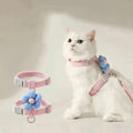 Cat Harness and Leash Sets Adjustable Dog Harness for Small Dog Leash Breashable Pet Harness Out Walking Dog Strap CobraDobra