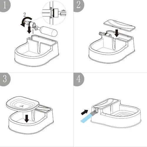 Auto Filling Dog Drinking Water Fountain - Outdoor Automatic Pet CobraDobra